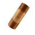 American Imaginations 1 in. x 3 in. Cylindrical Bronze Nipple in Modern Style AI-38529